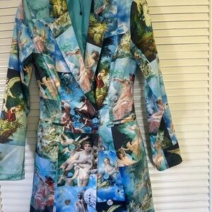 Artistic Print Women's Blazer